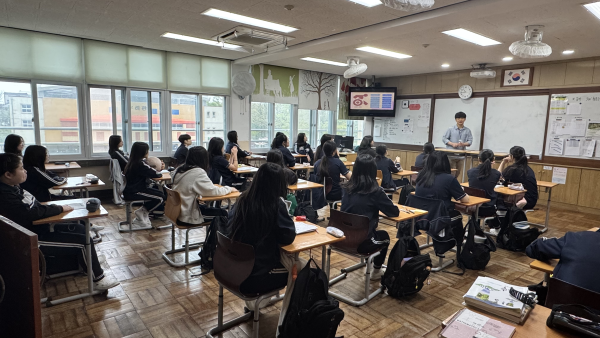진해여자중학교 요청, 장애인식개선 교육 강의 진행