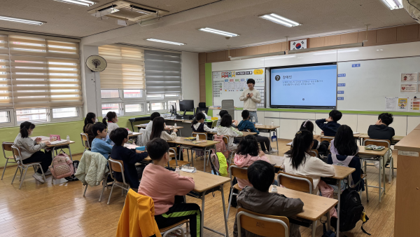 용마초등학교 요청, 장애인식개선 교육 강의 진행